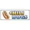 Signmission CHILI DOGS BANNER SIGN hot dog cart stand grilled red hot wieners franks B-72 Chili Dogs - alternate 1